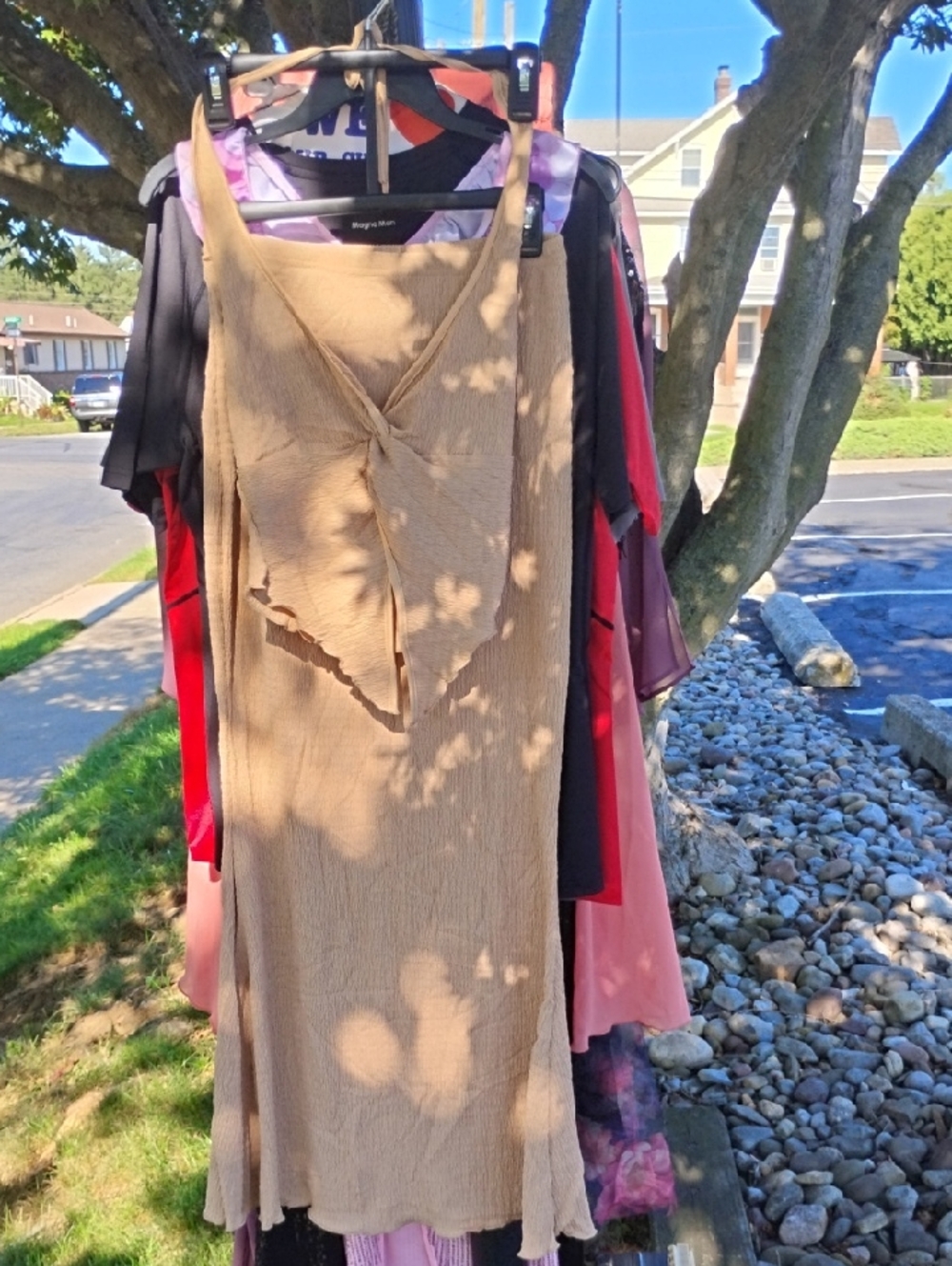 Stunning Lightweight Beige Skirt N Halter Set 📐– Casual Summer Layering